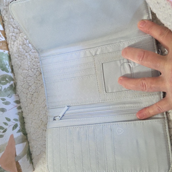 Vera Bradley Floral Wristlet - Blue, Pink, Black, removable strap - Picture 7 of 12